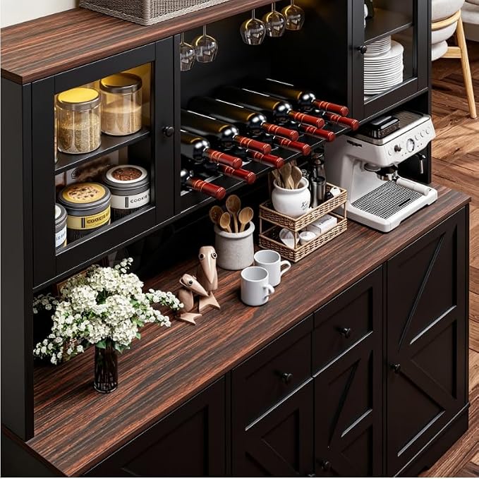 VVFLU 68" Tall Kitchen Pantry Storage Cabinet - Image 4