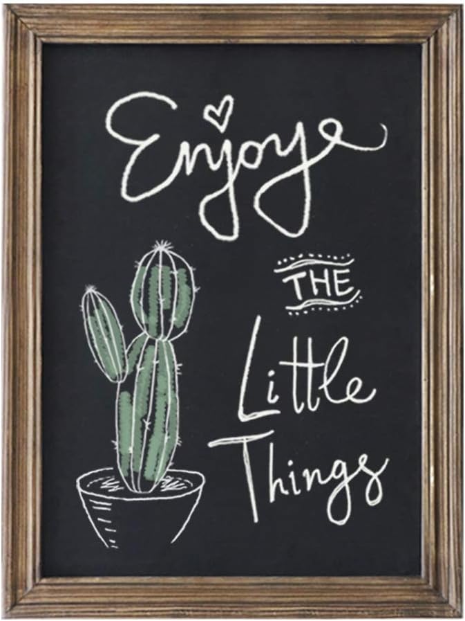 Rustic Magnetic Chalkboard Signs 16 x 20 inch Wood Framed Wall Hanging Display by EMAISONHOMEDECOR