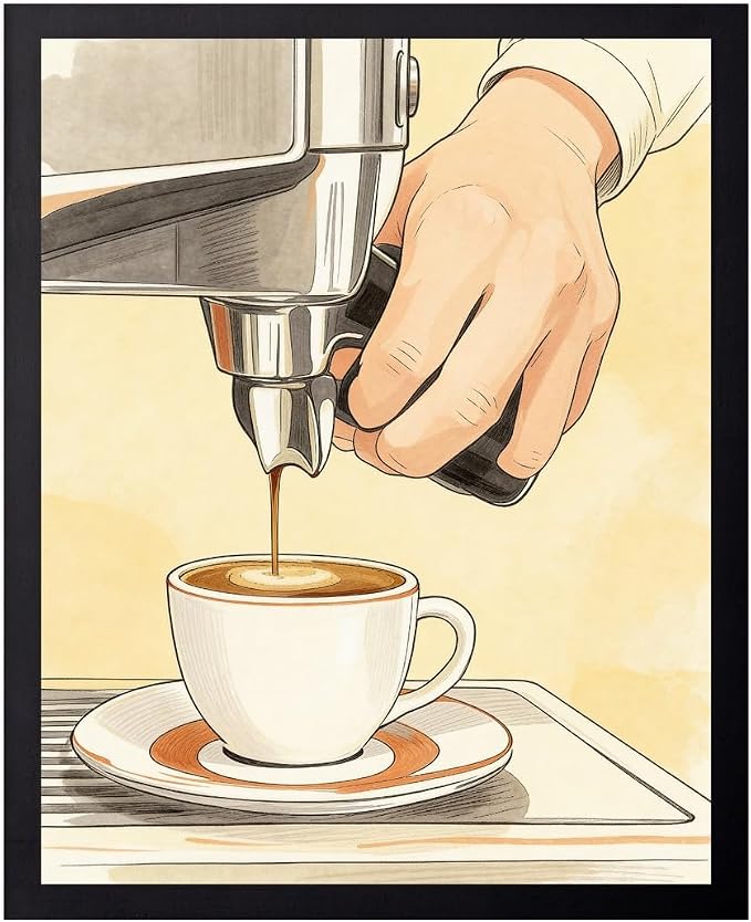 Lawrence Williams Designs Espresso Barista Coffee Poster by LawrenceWilliamsDesigns