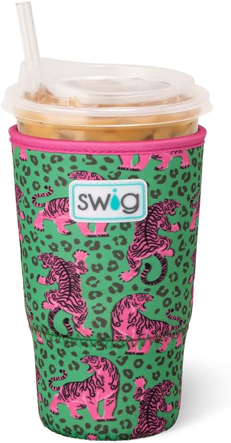 Swig Life Large Iced Cup Coolie, 30-32oz Iced Coffee Cup Insulator Sleeve by SwigLife
