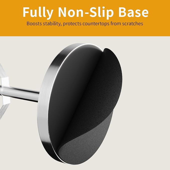 Stainless Steel Mug Holder Tree, Updated Thick Coffee Cup Holder Base, Coffee - Image 3