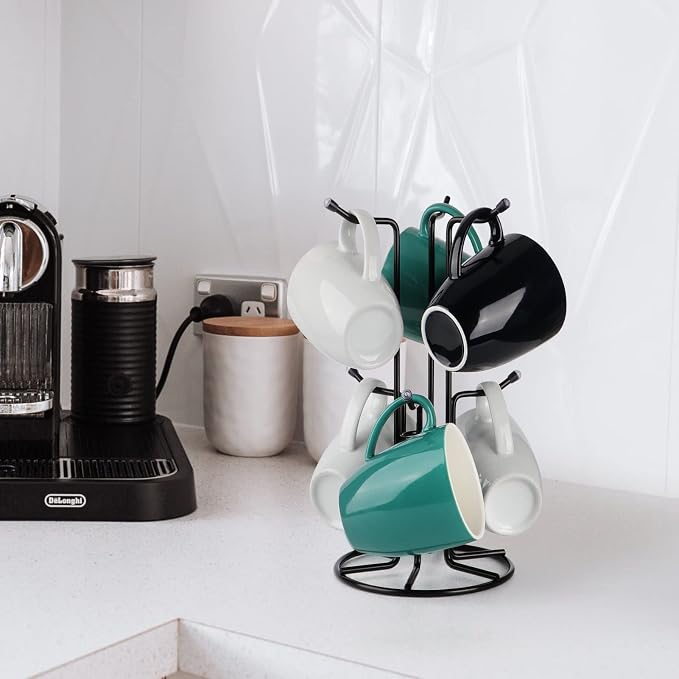 HULISEN Mug Tree for Large Cups, Counter Coffee Mug Holder - Image 6