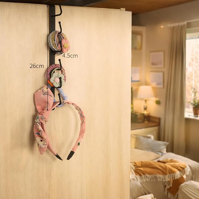Under Cabinet Mug Holder 2 Pack, 6 Hooks Under Shelf Mug Organizer, Heavy Duty - Image 7