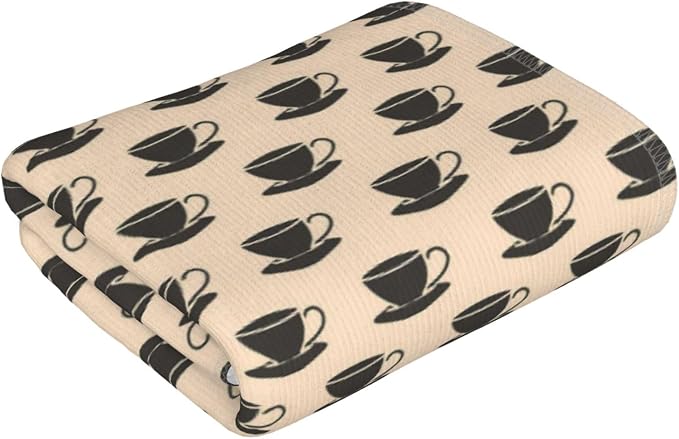Coffee Cup for 27.5x16 Inch Absorbent Towel, Soft and Skin Friendly Face Cloths - Image 3