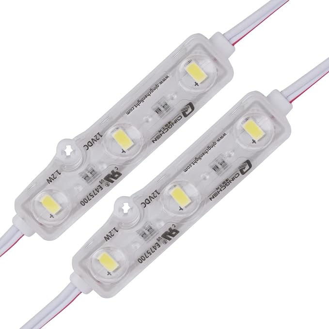 Q QINGCHEN Green LED Module 1.2W DC12V 25Ft 50pcs/Chain Waterproof Decorative by QQINGCHEN