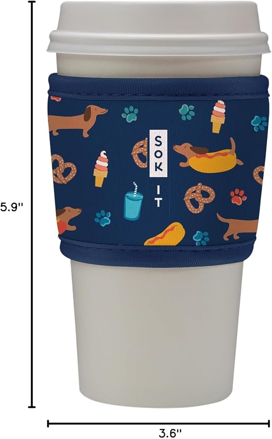 Sok It HotSok Coffee & Tea Reusable Insulated Neoprene Cup Sleeve - Image 7
