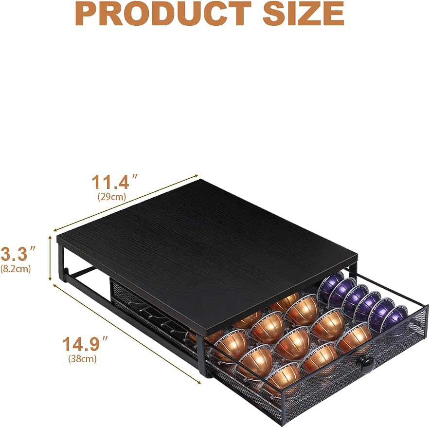 Sedegn Coffee Pod Holder Drawer Organizer Capsules Storage Organizer - Image 3