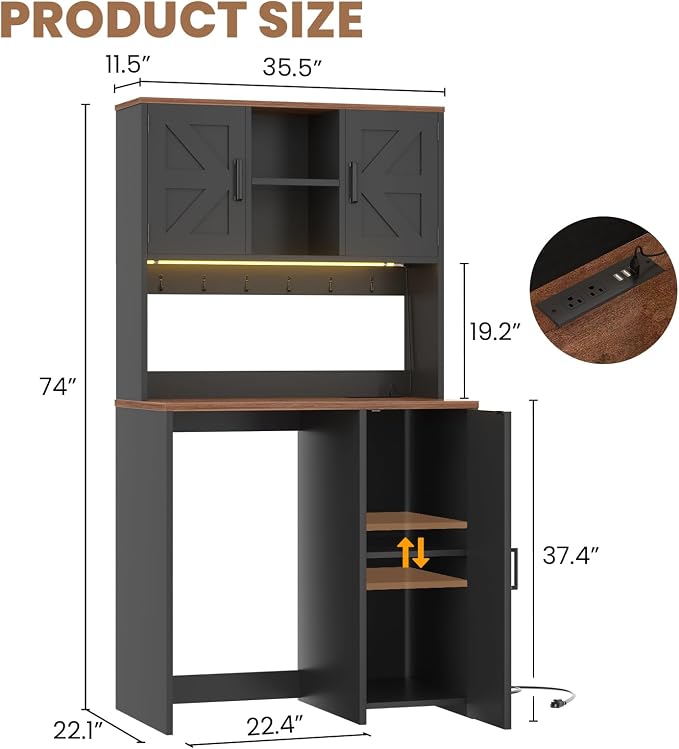 Unikito Mini Fridge Cabinet - Image 2