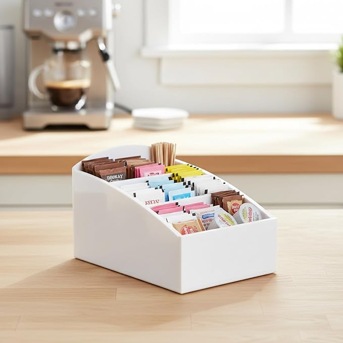 BinaryABC Coffee Bar Sugar Packet Holder, Sugar Packet Organizer, Tea Bag - Image 4