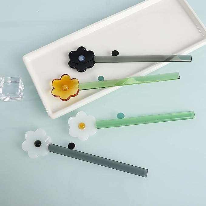 6 Pieces Coffee Spoon, Glass Coffee Stirring Spoons, Espresso Stirring Spoon - Image 5