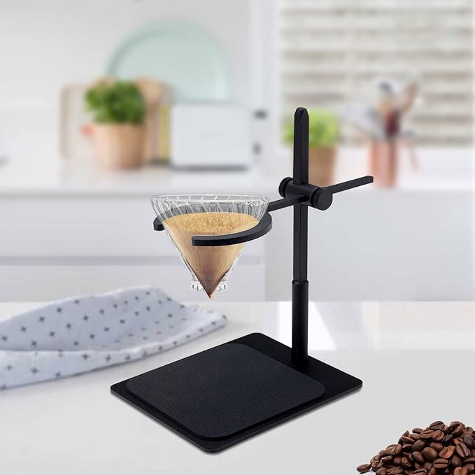 Pour over Stand Coffee Station, Aluminum Height Stand Pour-Over Dripper Rack - Image 5