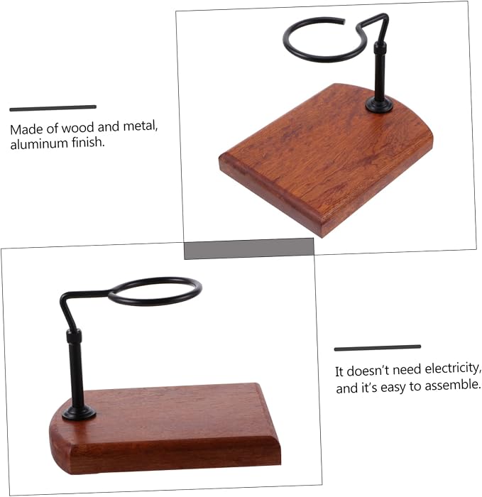 1pc Wood Coffee Dripper Stand Height Base Coffee Filter Holder - Image 7