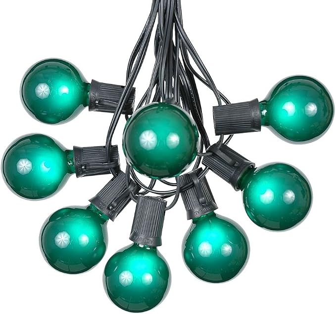 25 Foot G50 Outdoor Patio String Lights by NoveltyLights-LightExperts