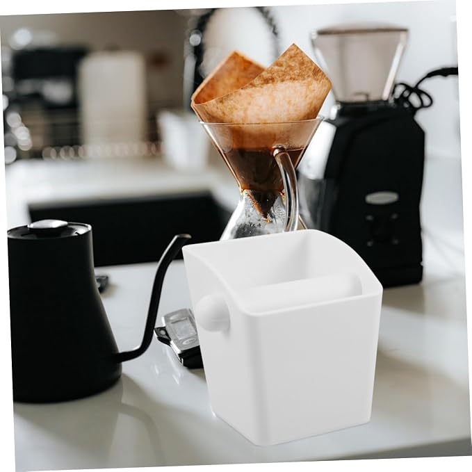 NUOBESTY Espresso Grounds Collector Bin Detachable Clear Coffee Waste Container - Image 8