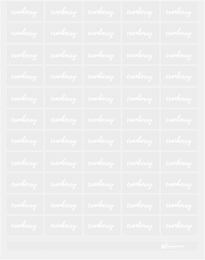 Restaurantware Label Tek 1.9 x 1 Inch Cranberry Juice Bottle Labels 100 by Restaurantware