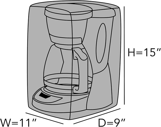 Covermates Keepsakes Coffee Maker Cover – Quilted Appliance Protector - Image 2