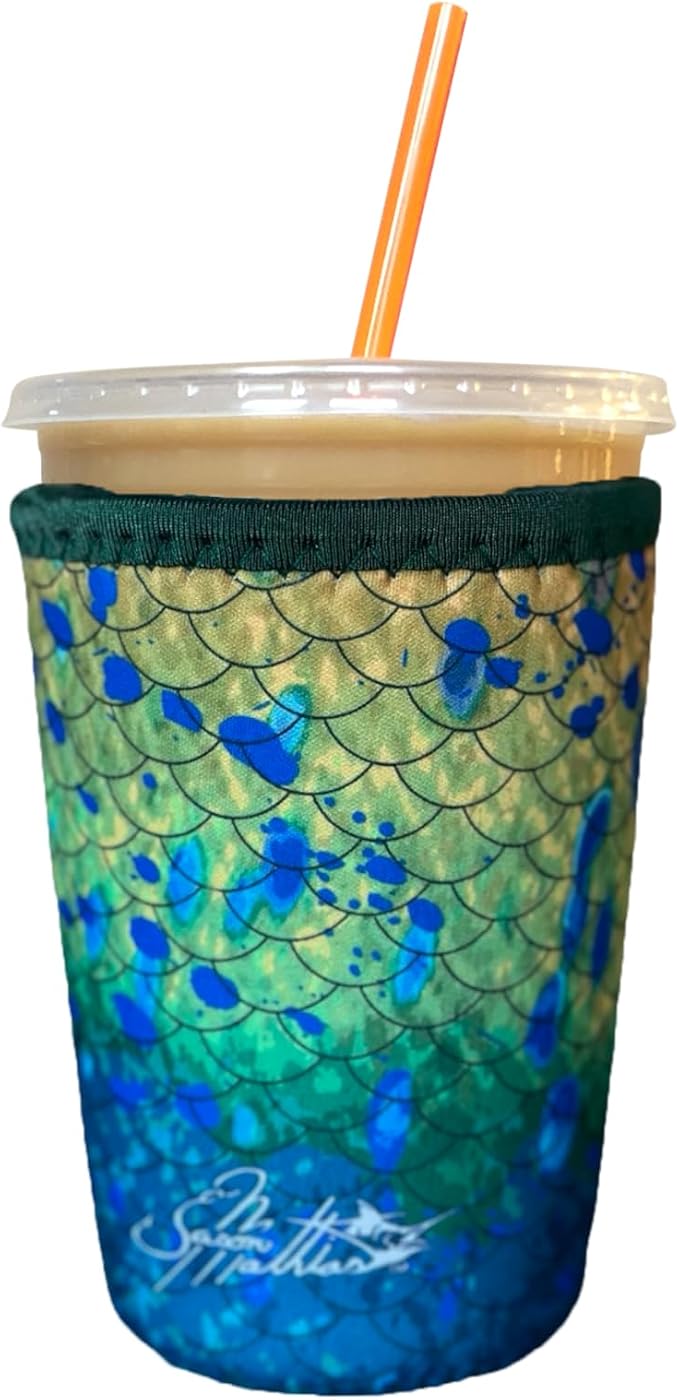Iced Coffee Sleeve, Insulated Neoprene Cup Sleeve, Fits a 24 Oz. Coffee Cup by Koverz