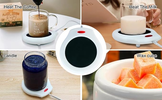Home&Office Desktop Electric Mug Warmer-Coffee/Tea/Cocoa/Soup-Scented Candles - Image 3