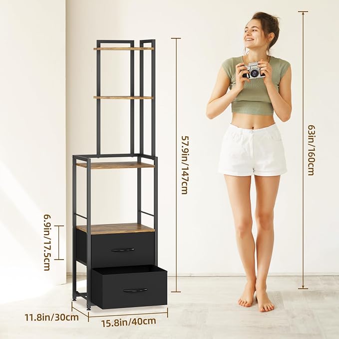 PouHenier.jh 6 Tier Corner Shelf - Image 3