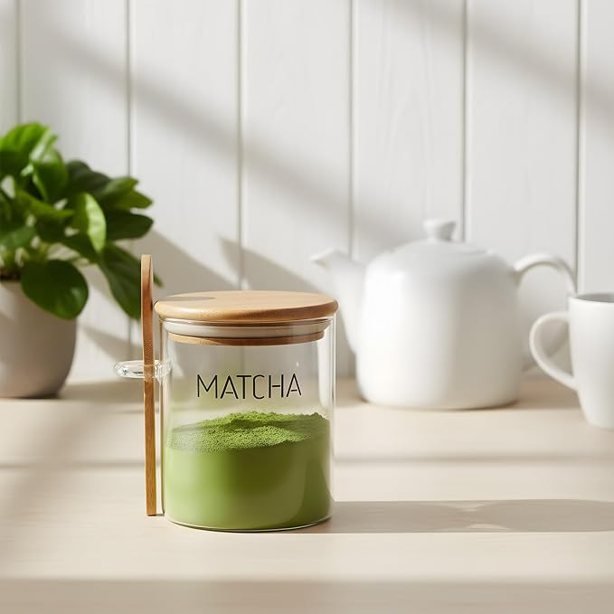 Suclain 15 oz Matcha Glass Container - Image 4