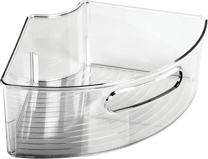 mDesign Plastic Lazy Susan Cabinet Storage Bin - Image 6