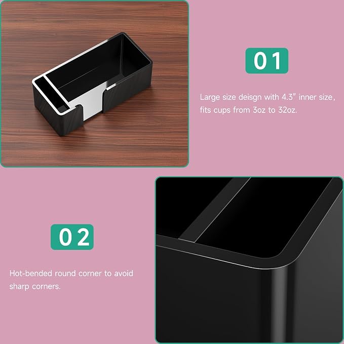 Coffee Bar Accessories and Organizer, Disposable Cup Holder - Image 6