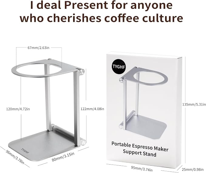 Pour Over Coffee Maker Stand, Foldable Portable Electric Espresso Machine Stand - Image 7