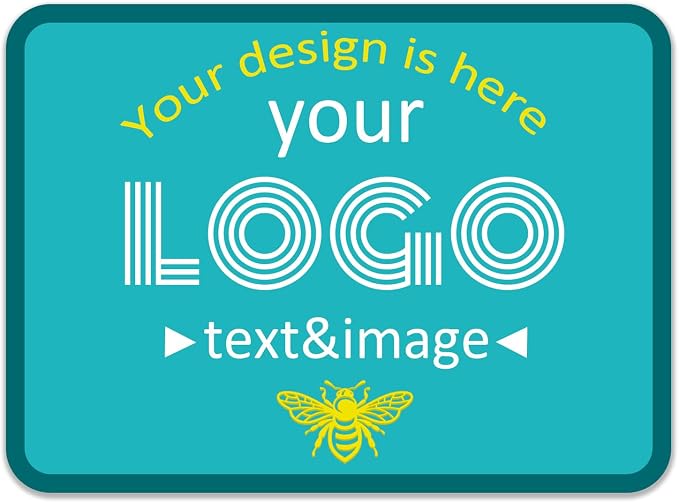 Rectangle Custom Labels Stickers, Personalized Business Logo Label | Film by Jamipasp