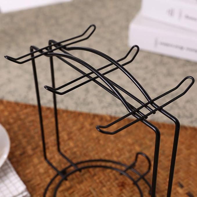 Tea Cups Display Stand Coffee Cups Rack Mug Holder Stand Cups and Dishes - Image 4