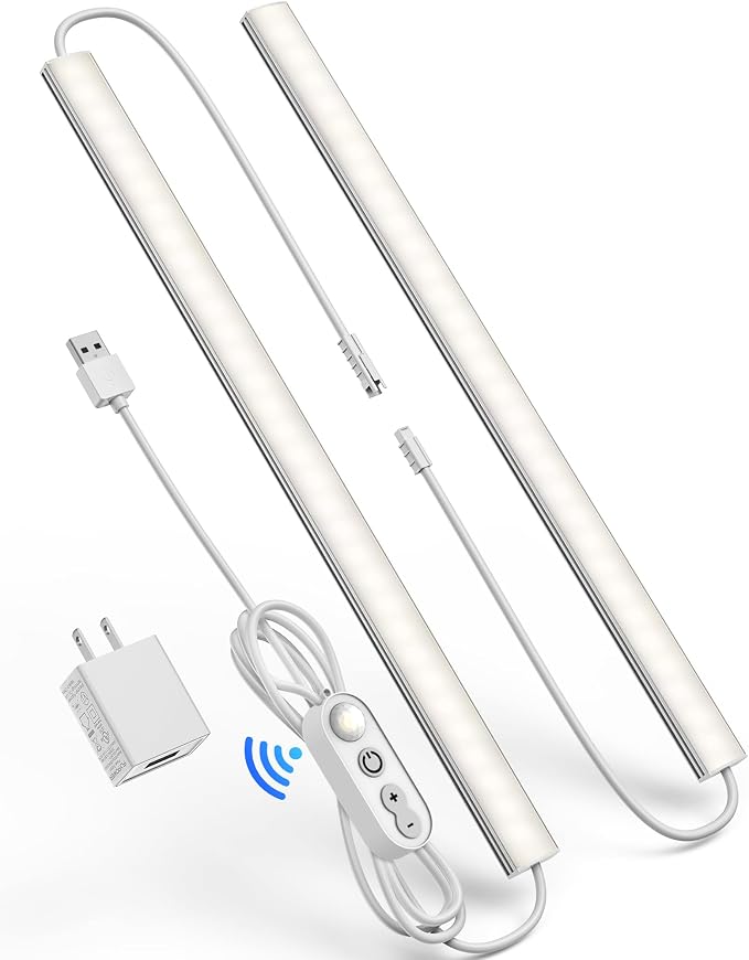Motion Sensor Dimmable Under Cabinet Lighting, 4500K Daylight, Linkable LED by Vovamo