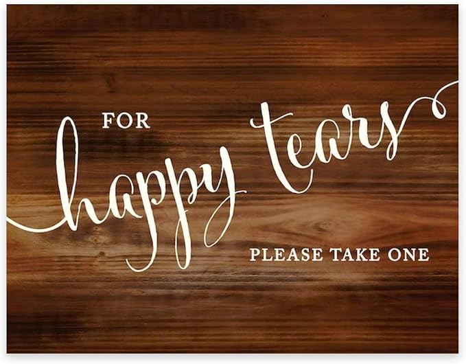 Andaz Press Wedding Party Signs, Rustic Wood Print, 8.5x11-inch, by AndazPress