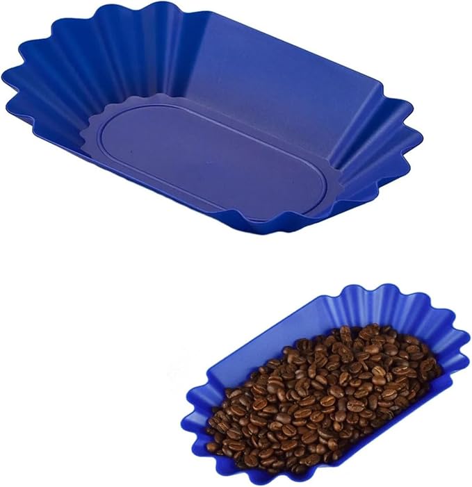 Coffee Bean Tray, Plastic Plate Oval Coffee Beans Cupping Sample Tray Reusable by GUEDKIKL
