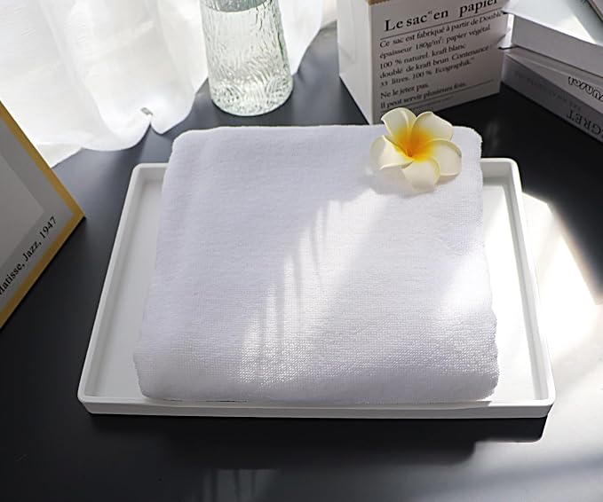 White Serving Tray for Gathering Small Items | Serving Accessory, Stackable - Image 3