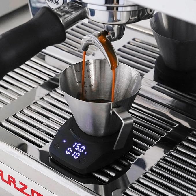 watchget Stainless Steel Espresso Cup, Double Spout & Dual Scale Measuring Cup - Image 3
