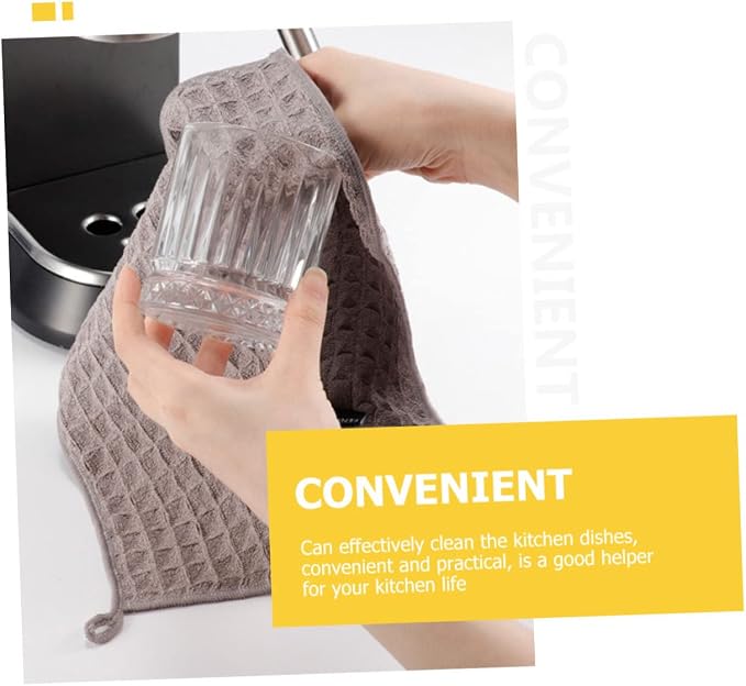 FOMIYES 4pcs Multi-use Coffee Machine Cleaning Cloths Absorbent Dish Towels - Image 4