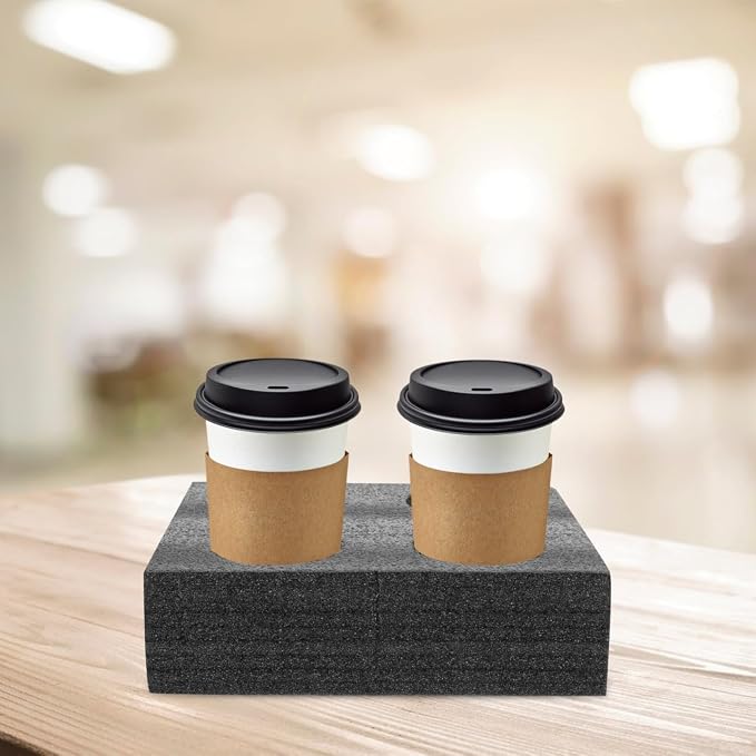Cup Carrier 4pcs Multiple Holes Cup Holder Foam 2 and 4 Tray Drink Carrier - Image 5