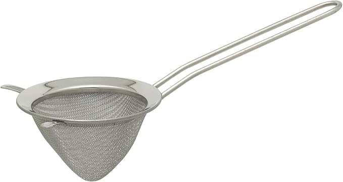 HIC Kitchen Double-Ear Conical Tea Strainer, 18/8 Stainless Steel, by HIC