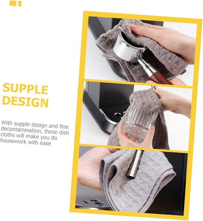 4pcs Cup Washcloths Dish Countertop Clean Cloth Machine Duster Dish Rags - Image 4