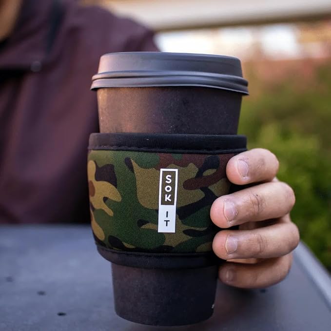Sok It HotSok Coffee & Tea Reusable Insulated Neoprene Cup Sleeve - Image 2