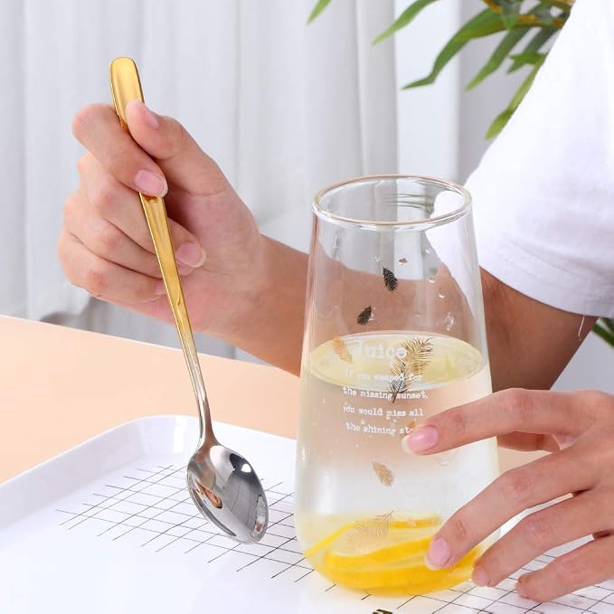 Buyer Star Long Handle Iced Tea Spoons, 8 inch 18/10 Heavy Duty Coffee Spoon - Image 4