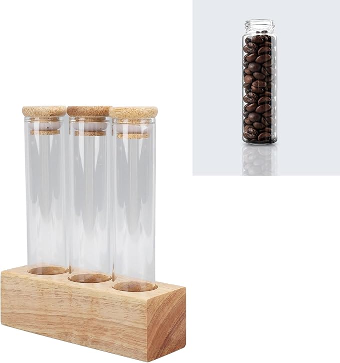 Yosoo Health Gear Coffee Bean Jars Canisters, Glass Coffee Storage Containers - Image 2