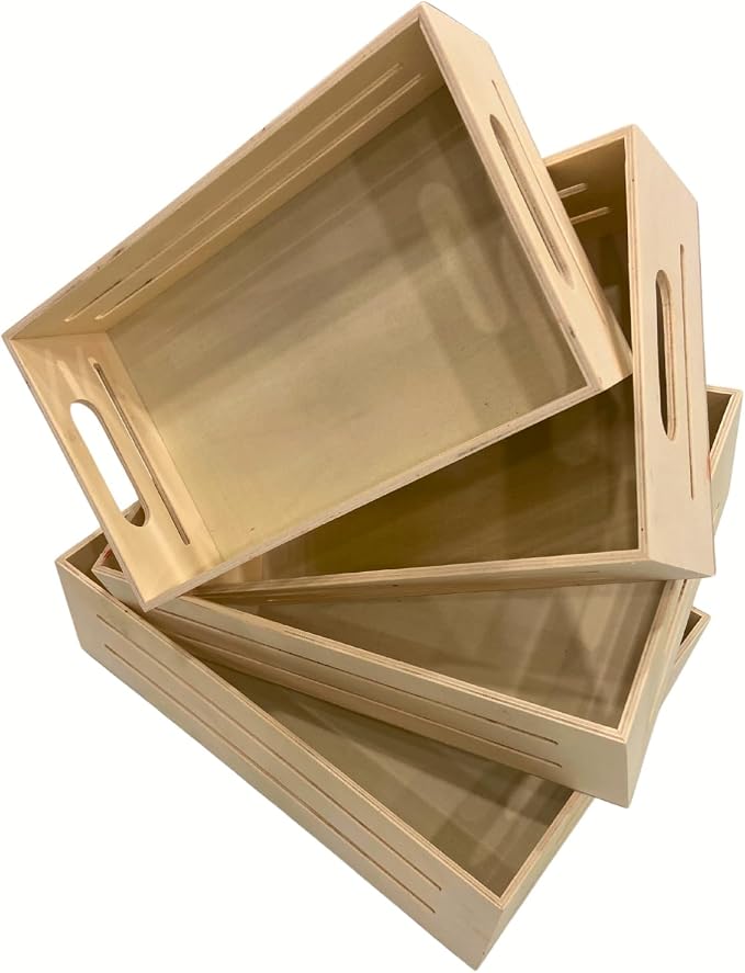 Wooden Tray with Handles - Image 8
