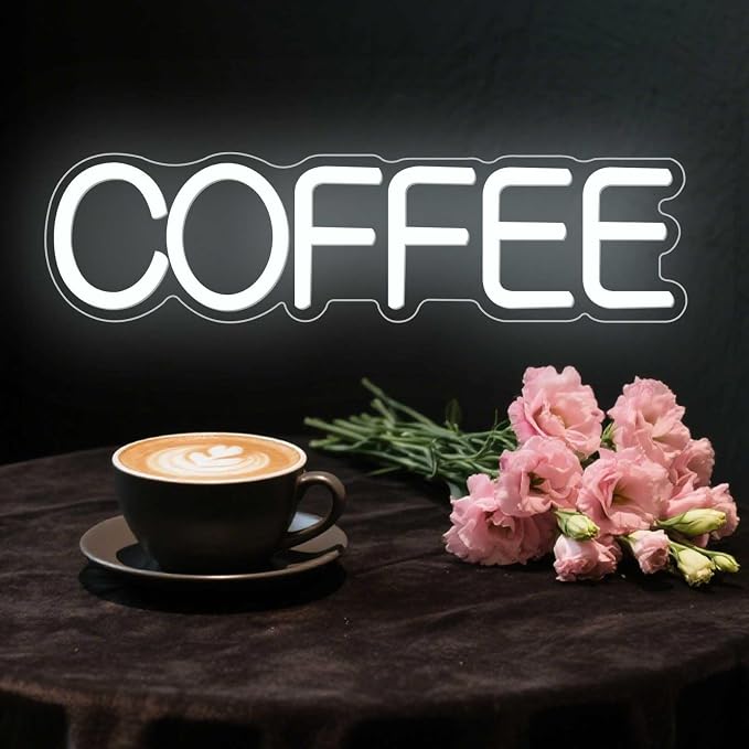 Coffee Neon Sign for Wall Décor Dimmable Coffee Bar LED Neon Light for Cafes - Image 6