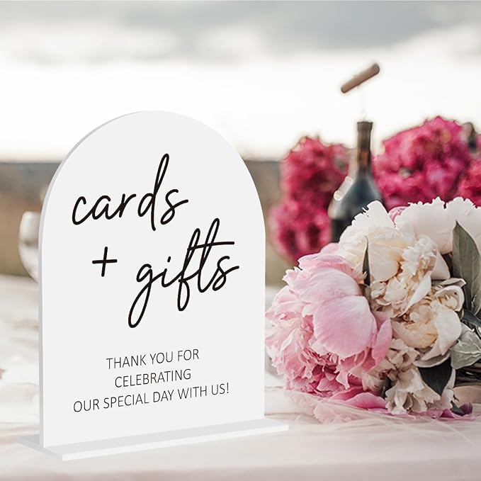 Cards and Gifts Sign, Wedding Engagement Bridal Shower Decor - Image 4