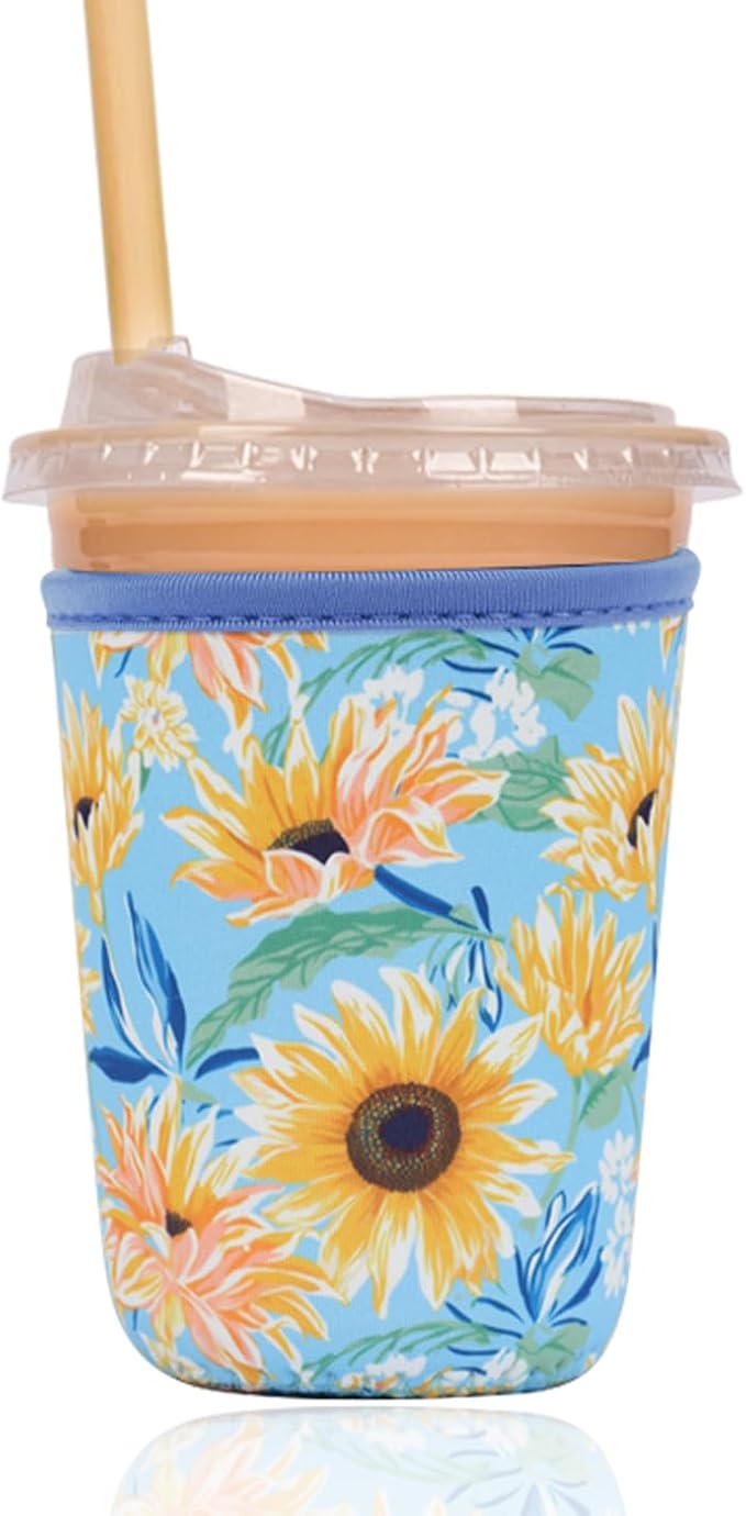 Reusable Insulated Sleeve for Iced Coffee Cup, Coffee Neoprene Sleeve for Cold by Unknown