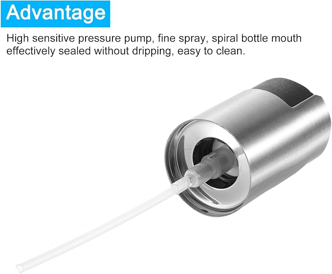 uxcell Cocktail Sprayer 100ml Stainless Steel Martini Bar Mister Vermouth - Image 4
