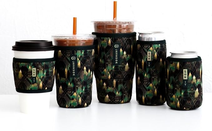 Sok It JavaSok Iced Coffee & Cold Soda Insulated Neoprene Cup Sleeve - Image 5