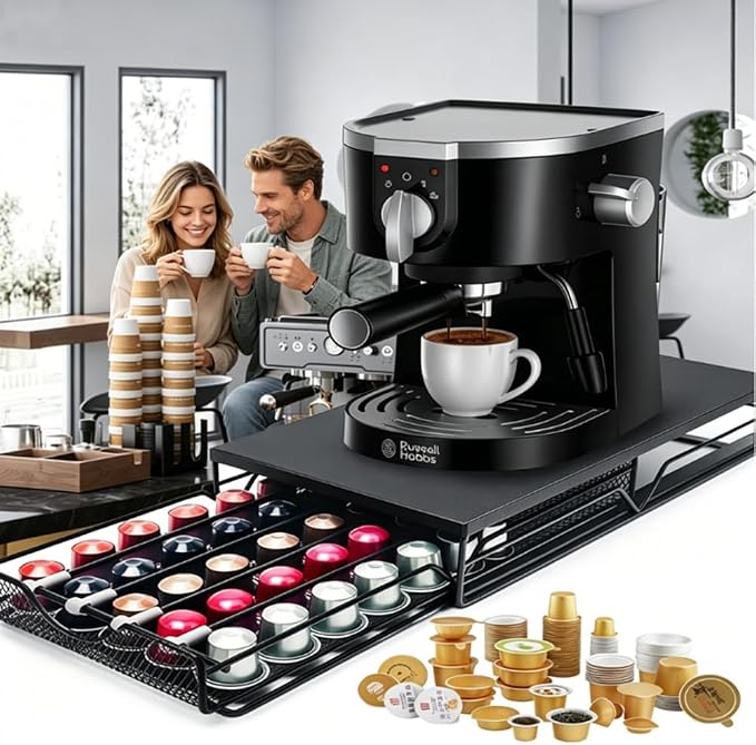 Coffee Pod Drawer Organizer for Nespresso Vertuo Pods, Holds 40 Large or 60 - Image 2