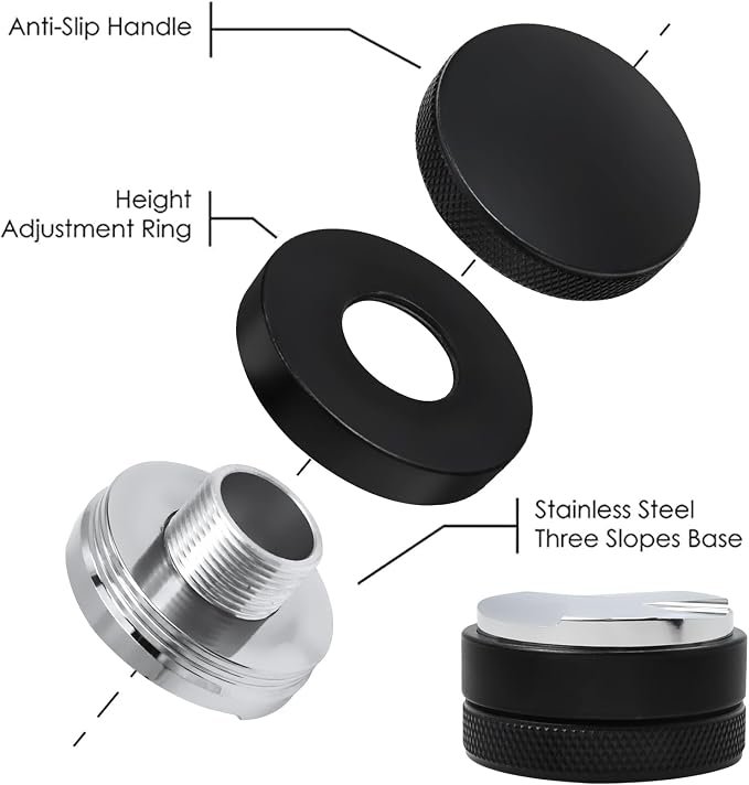 51mm Coffee Dispenser and Tamper, Espresso Accessories, Coffee Bistributor - Image 3