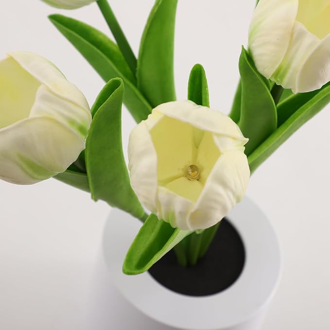 WSYEAR Flower Table Lamp Tulip Desk LED Night Light - Image 8